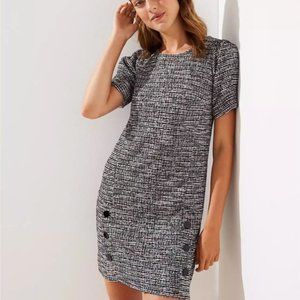 LOFT Tweet Button Dress